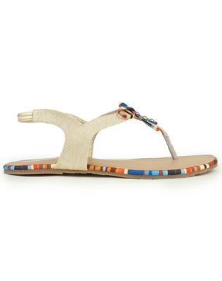 Beautiful Cream color synthetic material flats for womens 4