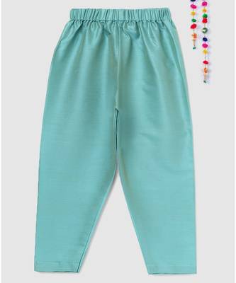 full sleeves kurta and pajama-blue, with brocade jacket 7