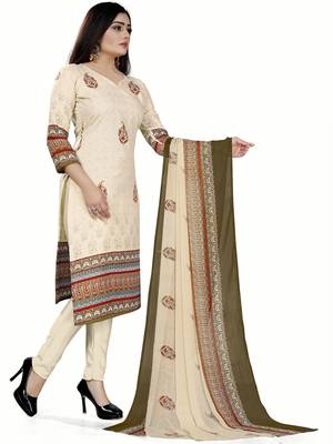 Cream Printed Cotton Salwar 3