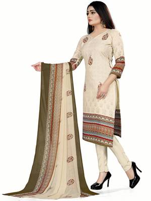 Cream Printed Cotton Salwar 4