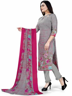 Grey Printed Cotton Salwar 3