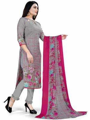 Grey Printed Cotton Salwar 4
