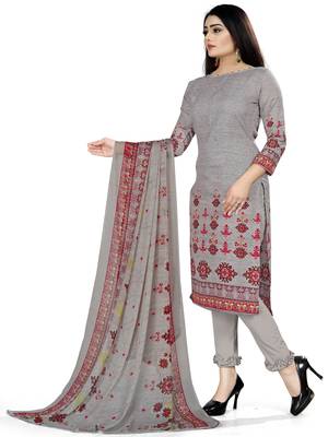 Grey Printed Cotton Salwar 4