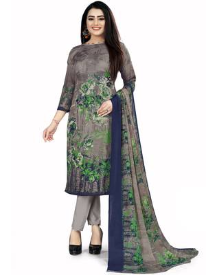 Grey Printed Cotton Salwar 1
