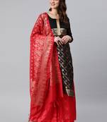 Black Weaved Banarasi Silk Salwar