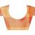 Women's Banarasi Silk  Orange Red Round Buuti Sari 