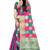 Women's Banarasi Silk Rama Pink Round Buuti Sari 