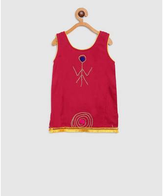 fuschia short top with sharara 4