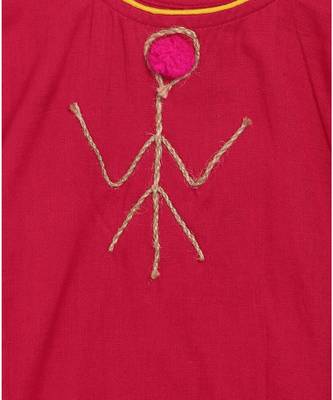 fuschia short top with sharara 7