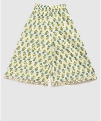 green block printed kurta with sharara 6