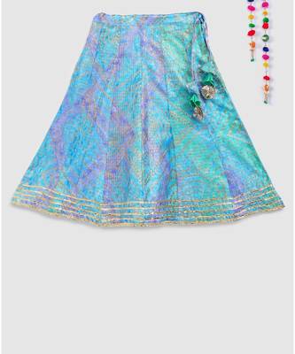 green brocade choli with kota doria lehnga 5