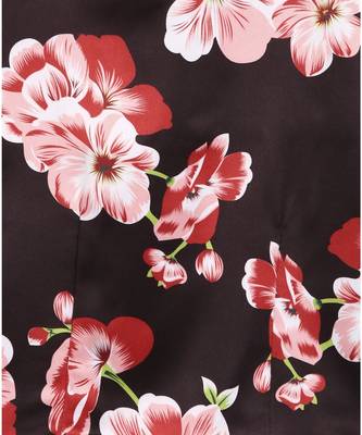 black floral print holter choli with lehnga 7
