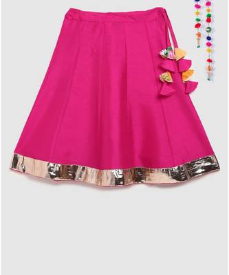 yellow velvet printed choli with contrast lehnga 5