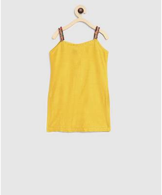 yellow short kurti with bandhani print patiala salwar 5