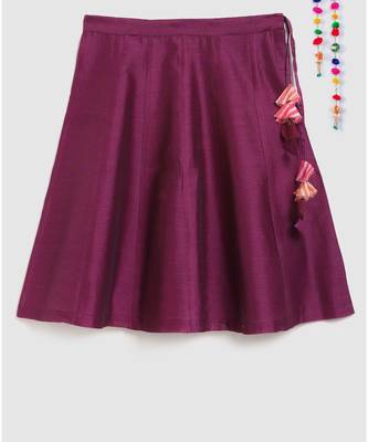 purple striped kota doria full sleeves choli with contrast chanderi lehnga 5