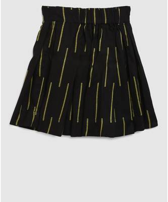 green short crop top with box pleated skirt 6