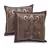 Peacock Design Brocade 2 Pc. Cushion Covers Set