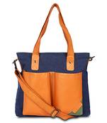 Unisex Canvas & faux Leather Sholder Hand bags Cum messenger bag