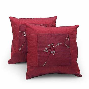 Fancy Embroidered Booti 2 Pc. Cushion Covers Set 1