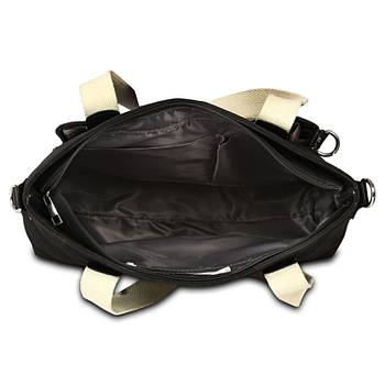 Unisex Canvas & faux Leather Sholder Hand bags Cum messenger bag 4