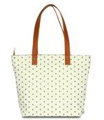 Women Canvas Dot Print Hand bag