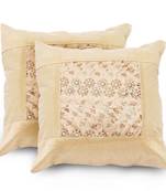 Zari Embroidered Booti 2 Pc. Cushion Covers Set