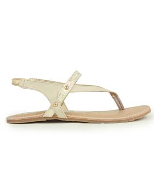 Beautiful Cream color synthetic material flats for womens 4