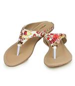 Beautiful White color synthetic material flats for womens