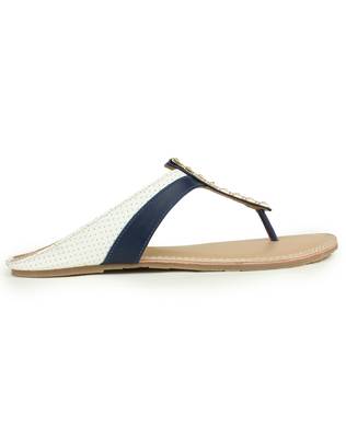Beautiful Blue color synthetic material flats for womens 4