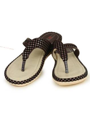 Beautiful Brown color synthetic material flats for womens 3