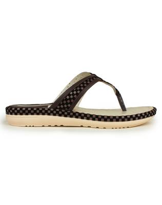 Beautiful Brown color synthetic material flats for womens 4