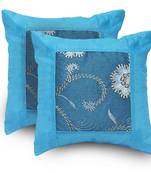 Fine Embroidered Booti 2 Pc. Cushion Covers Set