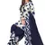 White Printed Crepe Salwar With Dupatta Unstitched