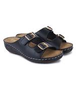 Beautiful Black color synthetic material flats for women