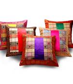 Assorted Velvet N Brocade 5 Pc. Cushion Covers Set