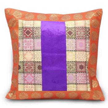 Assorted Velvet N Brocade 5 Pc. Cushion Covers Set 2