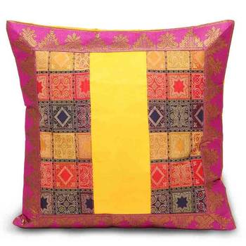 Assorted Velvet N Brocade 5 Pc. Cushion Covers Set 4