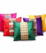 Jacquard Designer Assorted 5 Pc Cushion Covers Set