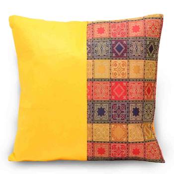 Banarasi Assorted 5 Pc Jacquard Cushion Covers Set 4