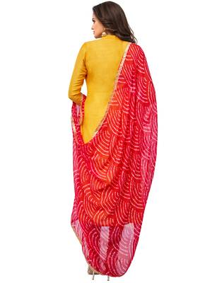Yellow Embroidered Chanderi Silk Salwar 2