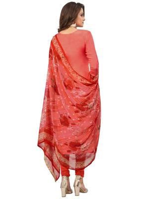 Peach Embroidered Chanderi Silk Salwar 2