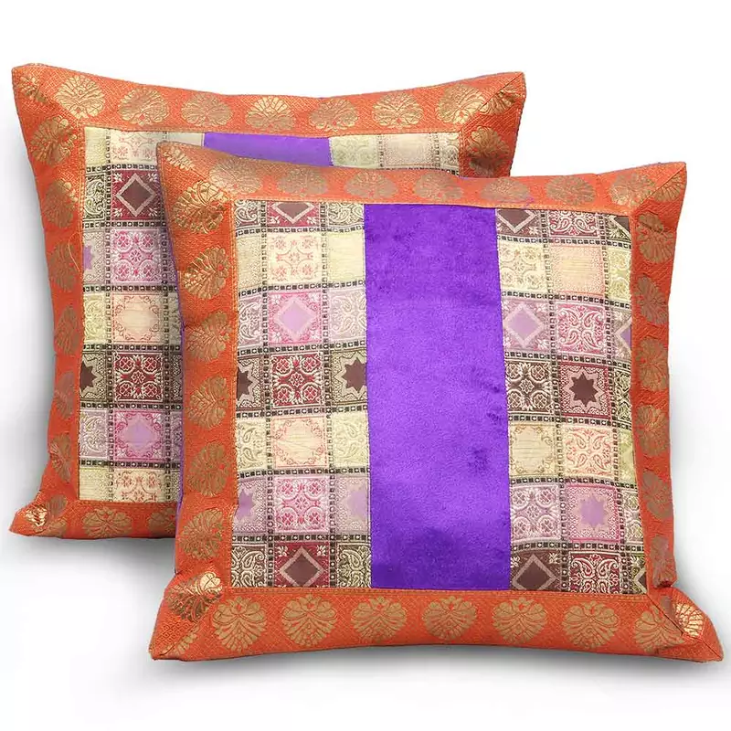 Traditional Decorative 2 Pc Big Cushion Covers Set