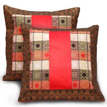 Sanganeri Traditional Design 2Pc Cushion Cover Set 1