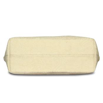 Women Canvas Jacquard Tote Bags in off -White Color 3