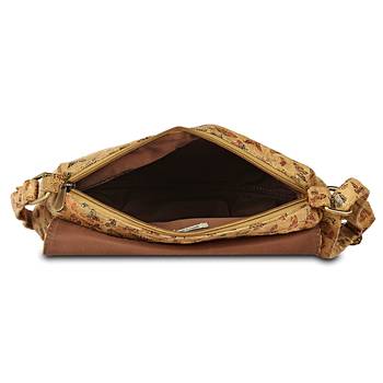 Women Leather Butterfly Print Sling Bags 4