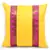Brocade Striped 2 Pc. Yellow Cushion Covers Set