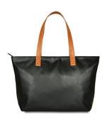Women Leather Office Tote Bag in Black Color