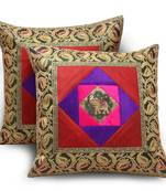 Elephant N Paisley Design Fancy Cushion Covers Set