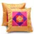 Floral Booti Design 2Pc. Golden Cushion Covers Set
