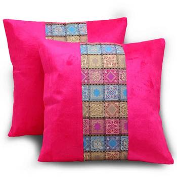 Modern Design Rajasthani 2 Pc. Cushion Covers Set 1